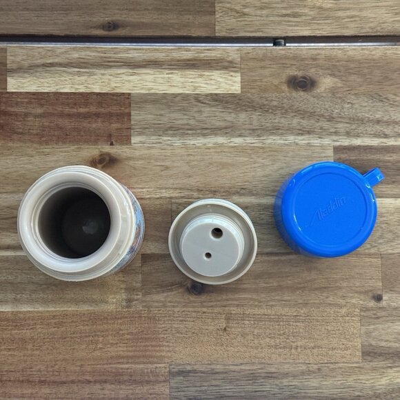 VTG 1988 Aladdin Super Mario Nintendo Plastic Lunchbox Thermos Cup Lunch Box RD - Picture 10 of 16